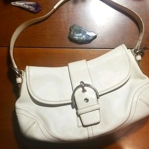 Coach leather shoulder bag